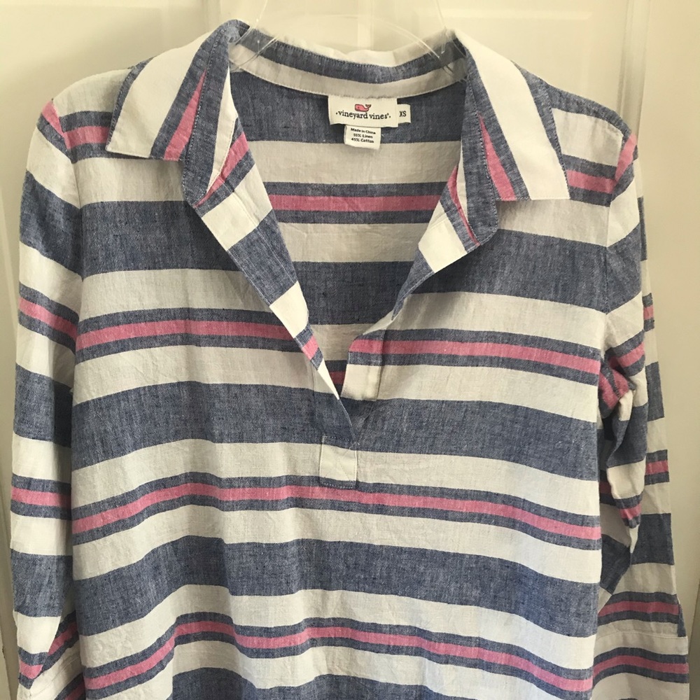 Vineyard vines linen blend tunic